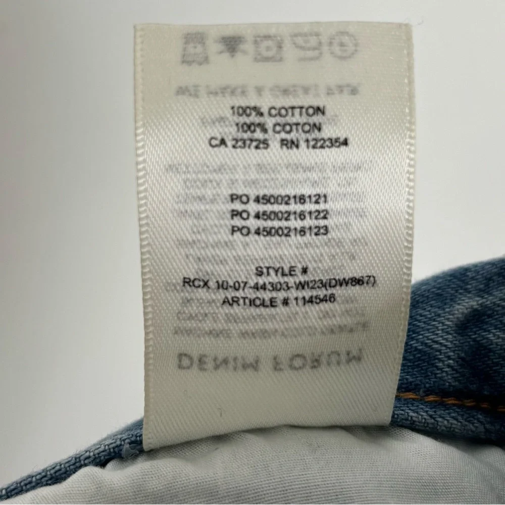 Aritzia Denim Forum The ’90s Pencil Maxi Denim Skirt 7 Yrs Bleu Taboo Size 25